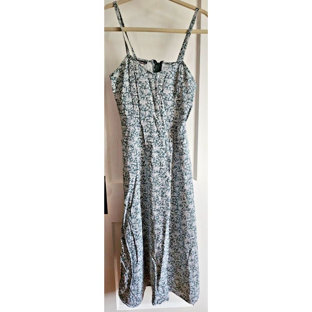 Vtg MY MICHELL floral‎ sundress Junior  7/8 spaghetti strap made in USA